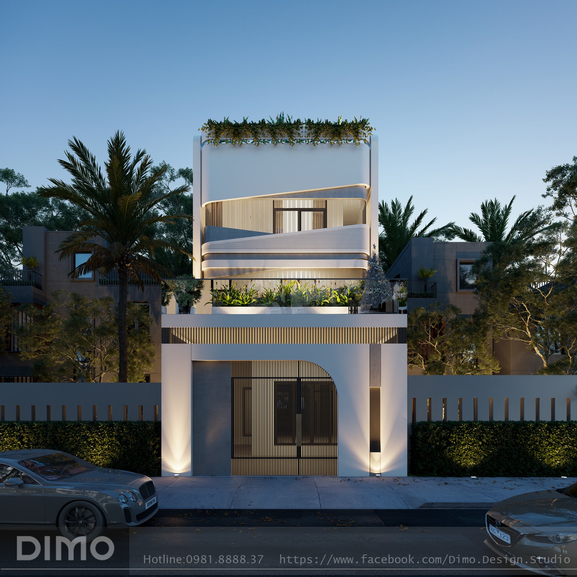 Mẫu nhà phố 2 tầng